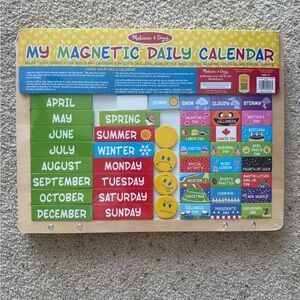 Melissa & Doug My Magnetic Daily Calendar - Multicolor